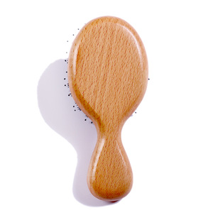 หมูป่าขนแปรงผลิตภัณฑ์นวดหนังศีรษะแบบพกพาธรรมชาติบีชไม้แปรงผม - Product Image 5