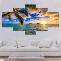 Peinture sur toile personnalisée moderne à l'aquarelle, décoration murale pour la maison, paysage, arbre, décoration murale pour salon, impression UV