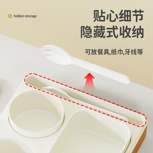 Children's <b>Lunch</b> <b>Box</b> Rectangle Food Grade With Hidden Storage Compartment For Utensils And Napkins - Product Image 1