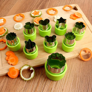 Lot de 9 mini emporte-pièces pour légumes, fruits et pâtisseries, idéal pour la pâtisserie des enfants - Product Image 2