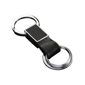 Fashion Custom Logo Debossed Leather Key Chain For Gift Promotion Gift