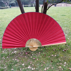 Grand Ventilateur Suspendu de 1.2m pour Salon Rouge Jaune Blanc DIY Calligraphie Peinture pour Nouvel An Chinois Décor Éventail en <span class=keywords><strong>Bambou</strong></span> - Product Image 6