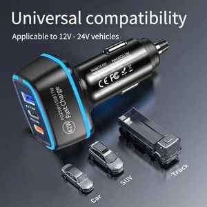 2025 New Arrivals 3 Ports Car Charger PD25W + USB17W Fast Charge Quick <b>Adapter</b> Car Phone Station Charger - Product Image 2