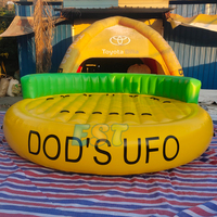 Juego de agua loco de verano, sofá OVNI remolcable inflable, barco de agua, platillo volador inflable, sofá remolcable deportivo Aqua