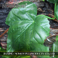 NOMOY PET Feuille de vigne artificielle verte de haute qualité pour reptiles, tiges souples et pliables, plantes artificielles décoratives, vignes NFF-11