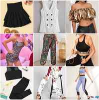 Lot de vêtements en stock en gros : Tops, Maillots de bain, Bikinis, Robes assorties pour femmes, Vêtements en balles en vrac