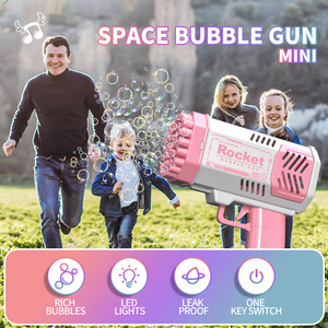 Juguetes de Burbujas de Jabón, Lanzador Automático Grande, Pistola de Burbujas Bazooka, Juguete para Niños, Pistola de Burbujas Eléctrica para Bodas - Product Image 6