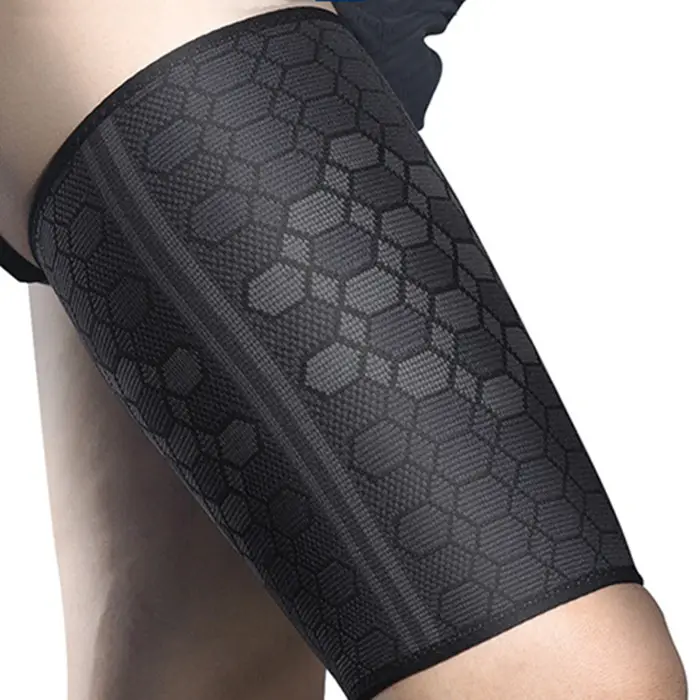 YOUJIE-banda de soporte para piernas para hombre y mujer, deportiva, transpirable, sin costuras, elástica, de compresión, Protector de muslos