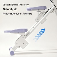 Nouvelle Machine à Monter les Escaliers Pliable Transfrontalière PPJ007 pour Usage Domestique avec Barres d'Appui ; Appareil d'Entraînement Incliné d'Aérobic Intérieur Fabriqué