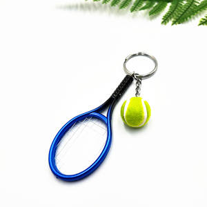 <span class=keywords><strong>Mini</strong></span> raqueta de tenis de simulación de moda y creativa, llavero colgante, llavero deportivo de Venta caliente - Product Image 6