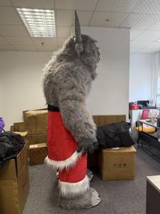 2M Màu Xám Lông Bò Quái Vật Linh Vật Bơm Hơi <span class=keywords><strong>2025</strong></span> Halloween Thiết Kế Mới Màu Xám Di Chuyển <span class=keywords><strong>Inflatable</strong></span> Quái Vật Linh Vật Trang Phục - Product Image 5