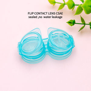 Estuche para Lentes de Contacto Bonito, Económico y Encantador con Tapa sin Tornillos, Estilo Simple con Logotipo de Ojo, Disponible en Tres Colores - Product Image 1