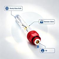 Capteur de mesure du pH de l'eau stable à membrane en verre, cellule à flux à faible conductivité empêchant l'accumulation de particules, OEM ODM