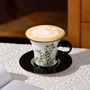 Vintage <b>Floral</b> Coffee Cup and Saucer Set 250ml Ceramic Tea Cup Set in Gift <b>Box</b> - Product Image 3