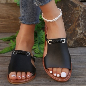Chaussures confortables respirantes <span class=keywords><strong>de</strong></span> la meilleure qualité, pantoufles pour femmes, résistantes à l'usure, antidérapantes, sandales plates pour femmes - Product Image 1