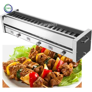 Oven Pemanggang Ikan Barbeque, Mini Barbeque, Mesin Tusuk Sate Kebab Panggang Gas