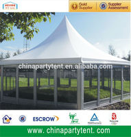 Carpa Pagoda de 5m*5m 10m*10m, Tamaño Personalizable, Carpa de Aluminio con Techo Alto, Impermeable, de PVC, para Alquiler en Festivales y Eventos al Aire Libre