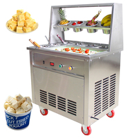 Machine à rouleaux de glace frite/Machine à rouleaux de crème glacée frite/Machine à rouleaux de crème glacée frite commerciale