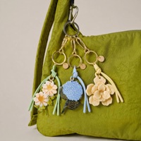 Porte-clés de luxe en acrylique JS, accessoires de mode personnalisés pour sacs, pendentifs en forme d'oiseau, de poisson, de fruit, de chaussure, de crème glacée, de boisson avec fermoir doré