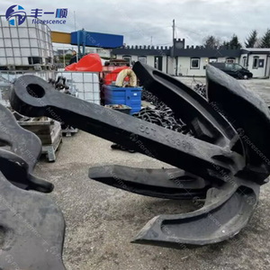 Ancre de stock de type ancre d'amirauté en acier de haute qualité, peinte en noir, pour navires marchands et embarcations - Product Image 2