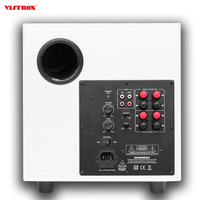 Fournisseur chinois Blanc Et Noir En Bois 50 Watts Professionnel HiFi haut-Parleur D'extrêmes Graves Actif