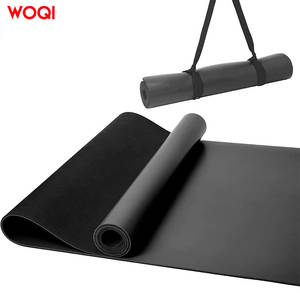Esterilla de yoga Woqi de 6 mm de grosor, antideslizante, rectangular, de EVA, para yoga, danza y ejercicio, color negro - Product Image 3
