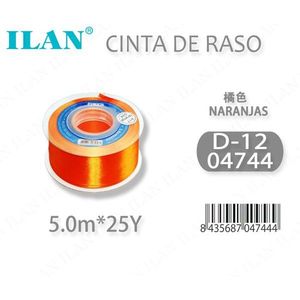 ริบบิ้นผ้าซาตินอิลัน 5.0 ม. 25 หลา สีส้ม D12 - Product Image 3