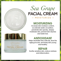 Crème Visage Professionnelle aux Raisins de Mer Hydratante Nourrissante Réparatrice Anti-Rides à la Centella Sans Parabène Acide Hyaluronique Niacinamide