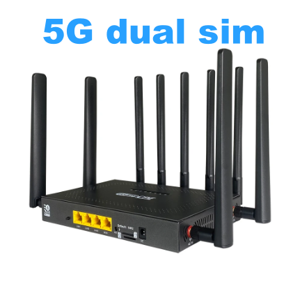 Unlock Home AX3000 Dual SIM Dual Standby 4G/5G SIM Wi-Fi 6 Router 5.8G Frequency with 5G SIM Card Slot