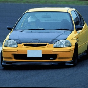 Nuevo Alerón Delantero Estilo S de Fibra de Carbono para Parachoques de Automóvil 1996-1998, Color Negro - Product Image 3