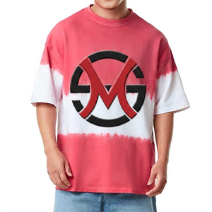 Camiseta de algodón oversize para hombre con estampado de logo de letras, cuello redondo, manga corta, estilo casual, tejido de punto. - Product Image 1