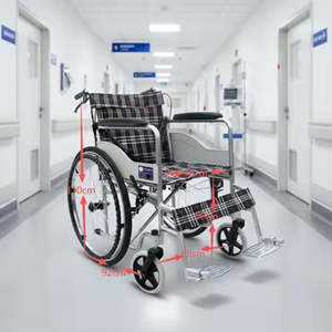 High-Quality <strong>Mobility</strong> <strong>Chair</strong>: Steel Frame Manual Wheelchair for All Needs - Product Image 4