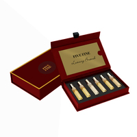 Coffret Cadeau Personnalisé Vide pour Échantillons de Parfum, Kit Découverte, Boîte Rigide Faite Main avec Fermeture Magnétique et Gaufrage