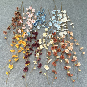 Arrangements floraux artificiels en soie de Delphinium à quatre branches et de Jacinthe - Décoration réaliste pour lieux de mariage - Product Image 4