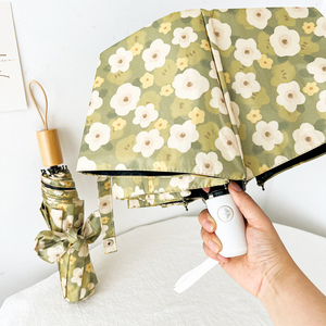 <span class=keywords><strong>Parapluie</strong></span> compact design chat dessin animé 21 pouces, imperméable, protection UV, 3 plis automatique pour soleil et <span class=keywords><strong>pluie</strong></span> - Product Image 5
