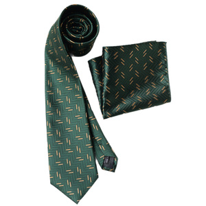 Men's Business <b>Tie</b> And Pocket Square Set Red Striped Jacquard Polyester Formal <b>Accessories</b> 8Cm Width - Product Image 5