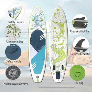 Planche à pagaie <span class=keywords><strong>gonflable</strong></span> portable au design populaire 2023 avec matériau EVA/PVC et système à 3 ailerons - <span class=keywords><strong>Meilleur</strong></span> prix <span class=keywords><strong>pour</strong></span> les débutants - Product Image 2