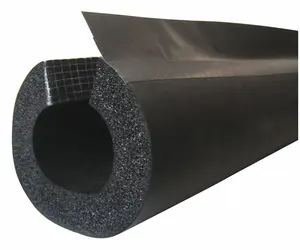 Elastomeric Rubber foam Pipe with adhesive Tube Foam Insulation TK 1/2" 13MM pre-split insulation pipe with adhesive