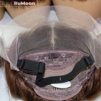 Peluca de Cabello Humano Virgen Brasileño 100% con Ondas Naturales, Frontal de Encaje 13x4, Transparente, Sin Pegamento, con Flequillo, Densidad 220%, Color 4/27