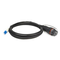 Kabel Serat Optik OEM FTTA Outdoor IP67 Tahan Air LC Patch Cord Fullaxs Kompatibel Rakitan Kabel Serat Optik CPRI BBU RRU Optical Jumper