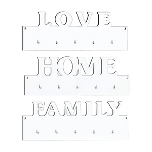 Big Size Sublimation MDF <strong>Key</strong> <strong>Holder</strong> for <strong>Wall</strong> Blank Custom <strong>Wall</strong> Mounted <strong>Key</strong> Hanger with <strong>Key</strong> Hooks <strong>Wall</strong> Decorative Organizer - Product Image 2