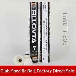 Balle de <span class=keywords><strong>badminton</strong></span> officielle FT-503 double tête <span class=keywords><strong>50</strong></span> fils, qualité supérieure, vente en gros directe usine - Product Image 3