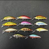 50mm 5.2G appât dur en plastique flux méné 15 couleurs Mini leurre pour brème et carpe crucienne pour rivière et lac matériel de pêche