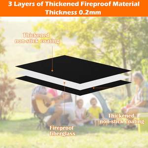 Alfombrilla antiadherente para parrilla de barbacoa de alta calidad, resistente al calor y reutilizable, accesorio para parrillas de Gas, embalaje conveniente para pedidos por correo - Product Image 3