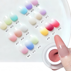 MyBeautyNails Hema and TPO Free Nail Patting Gel Set Custom Pat Gel Pallet Ombre Nail Cushion Pat Gel Paint - Product Image 1