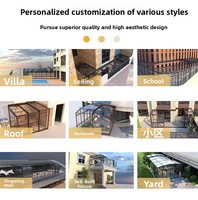 Techo de Terraza Retráctil Automático, Impermeable, con Estructura de Aluminio, Gran Tamaño, Móvil, Tipo Solárium