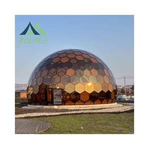 Tùy chỉnh chất lượng cao ngoài trời lớn tổ ong kính mái vòm lều cách nhiệt nhà kính cho các sự kiện bên khu nghỉ mát khách sạn - Product Image 2