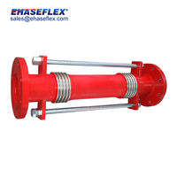 Compensateur de dilatation métallique corrugué axial FM en acier inoxydable avec tiges de liaison, peint, norme EJMA pour usage industriel
