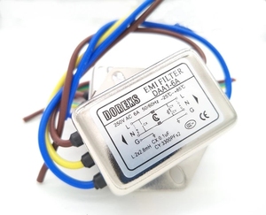 Filtro de ruido de línea de alimentación monofásica 220V CA paso bajo 1A/3A/6A/10A filtro EMI 115/250vac Cable Tie RFI Filtros (LC RC Networks) - Product Image 3