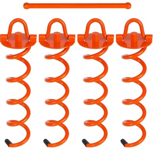 Pointes <span class=keywords><strong>d</strong></span>'<span class=keywords><strong>ancrage</strong></span> au sol en acier au carbone pour trampoline à ressorts, pour attacher les chiens - Product Image 1